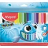 Kép 1/2 - Filctoll készlet, 2 mm, kimosható, MAPED "Color`Peps Ocean", 18 különböző szín