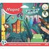 Kép 1/7 - Filctoll készlet, 5 mm, kimosható, vastag, MAPED "Jungle Fever", 12 különböző szín