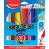Kép 1/7 - Színes ceruza készlet, háromszögletű, MAPED "Color`Peps Strong", 24 különböző szín