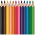 Kép 2/2 - Színes ceruza készlet, háromszögletű, MAPED "Mini Color`Peps Strong", 12 különböző szín