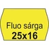 Kép 1/2 - Árazószalag, 25x16 FLUO citrom