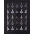 Kép 1/2 - Celofán tasak, BOPP, 180x450 mm, karácsonyi mintás
