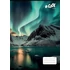 Kép 1/2 - Füzet, tűzött, A4, kockás, 32 lap, COOL BY VICTORIA, "Aurora borealis", "87-32"