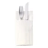 Kép 2/3 - Szalvéta, 1/8 hajtogatott, 3 rétegű, 39,5x39 cm, TORK "Soft Bon Appetit Cutlery Pocket", decor