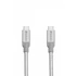 Kép 2/3 - USB kábel, USB-C 3.1 - USB-C, 30 cm, VERBATIM, ezüst