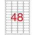 Kép 1/2 - Etikett, 45,7x21,2 mm, biztonsági, kerekített sarkú, APLI, 480 etikett/csomag