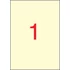 Kép 1/2 - Etikett, 210x297 mm, színes, APLI, krémszínű, 20 etikett/csomag