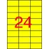 Kép 1/2 - Etikett, 70x37 mm, színes, APLI, sárga, 2400 etikett/csomag