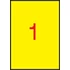 Kép 1/2 - Etikett, 210x297 mm, színes, APLI, sárga, 100 etikett/csomag