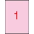 Kép 1/2 - Etikett, 210x297 mm, színes, APLI, pasztell rózsaszín, 20 etikett/csomag