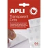 Kép 1/2 - Ragasztókorong, eltávolítható, APLI "Transparent Dots", átlátszó
