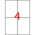 Kép 1/3 - Etikett, 105x148 mm, poliészter, APLI, átlátszó, 40 etikett/csomag