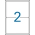 Kép 1/2 - Etikett, 199,6x143,5 mm, poliészter, időjárásálló, kerekített sarkú, APLI, fehér, 40 etikett/csomag