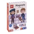 Kép 1/2 - Mágneses készségfejlesztő készlet, 40 db, APLI Kids "Magnets", öltözködés