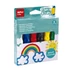 Kép 1/4 - Tempera készlet, ecsetvégű tubusban, APLI Kids "Paint&Fun", 6 különböző szín