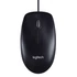 Kép 1/2 - Egér, vezetékes, optikai, normál méret, USB, LOGITECH "M100", fekete