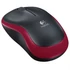 Kép 1/2 - Egér, vezeték nélküli, optikai, közepes méret, USB, LOGITECH "M185", piros