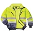 Kép 1/7 - Munkavédelmi kabát, jól láthatósági, 3 az 1-ben, L méret "Hi-Vis", sárga-tengerészkék