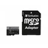 Kép 2/3 - Memóriakártya, microSDXC, 512GB, CL10/U3/A2, 100/90 MB/s, adapter, VERBATIM "PRO"