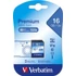 Kép 1/2 - Memóriakártya, SDHC, 16GB, CL10/U1, 80/10 MB/s, VERBATIM "Premium"