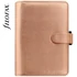 Kép 3/3 - Kalendárium, gyűrűs, betétlapokkal, personal méret, FILOFAX, "Saffiano Metallic", rózsaarany
