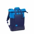 Kép 1/8 - Notebook hátizsák, 15,6", rolltop, 25L, RIVACASE "5321 Dijon", kék
