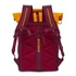 Kép 3/8 - Notebook hátizsák, 15,6", rolltop, 25L, RIVACASE "5321 Dijon", bordó