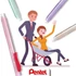 Kép 2/2 - Radírstift, tolóbetétes, PENTEL "ZE11-A", piros klip