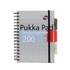 Kép 2/5 - Spirálfüzet, A5, vonalas, 100 lap, PUKKA PAD "Metallic Project Book", vegyes szín