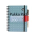 Kép 4/5 - Spirálfüzet, A5, vonalas, 100 lap, PUKKA PAD "Metallic Project Book", vegyes szín