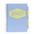 Kép 1/3 - Spirálfüzet, A4, vonalas, 100 lap, PUKKA PAD "Pastel project book", vegyes szín