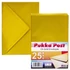 Kép 1/5 - Boríték, C6, szilikonos, PUKKA PAD "Gold", arany