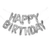 Kép 2/3 - Léggömb, 40 cm, PUKKA PAD "Happy Birthday", ezüst
