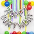 Kép 3/3 - Léggömb, 40 cm, PUKKA PAD "Happy Birthday", ezüst