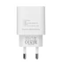 Kép 3/4 - Hálózati töltő, 20W, USB-C, USB-C, USB-C/USB-C töltőkábel, RIVACASE "PS4101", fehér