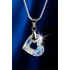 Kép 1/7 - Nyaklánc, szív formájú, fehér színjátszós SWAROVSKI® kristállyal, 17 mm, ART CRYSTELLA®