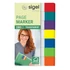 Kép 1/3 - Jelölőcímke, műanyag, 7x40 lap, 12x50 mm, SIGEL "Clear Mini", vegyes szín