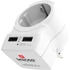 Kép 2/7 - Adapter, Egyesült Királyságba utazóknak, USB, földelt, SKROSS