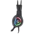 Kép 2/6 - Fejhallgató, mikrofonnal, vezetékes, gaming, 2x3.5 mm jack + USB-A, SPEEDLINK "Voltor LED", fekete