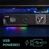 Kép 3/5 - Hangszóró, 12W, 2x3.5 mm jack + USB-A, SPEEDLINK "GRAVITY RGB Stereo Soundbar", fekete