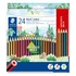 Kép 1/2 - Színes ceruza készlet, hatszögletű, STAEDTLER "Noris Colour 185", 20+4 különböző szín