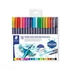 Kép 1/5 - Ecsetirón készlet, 0,5-0,8/1,0-6,0 mm, kétvégű, STAEDTLER "3001", 18 szín