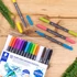 Kép 2/5 - Ecsetirón készlet, 0,5-0,8/1,0-6,0 mm, kétvégű, STAEDTLER "3001", 18 szín