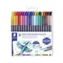 Kép 1/6 - Ecsetirón készlet, 0,5-0,8/1,0-6,0 mm, kétvégű, STAEDTLER "3001", 36 szín
