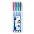 Kép 1/5 - Alkoholmentes marker készlet, OHP, 0,6 mm, STAEDTLER "Lumocolor 305 F", 4 különböző szín