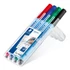 Kép 2/5 - Alkoholmentes marker készlet, OHP, 0,6 mm, STAEDTLER "Lumocolor 305 F", 4 különböző szín