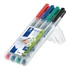 Kép 2/3 - Alkoholmentes marker készlet, OHP, 0,6 mm, STAEDTLER "Lumocolor® 316 F", 4 különböző szín