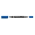 Kép 2/2 - Alkoholos marker, 0,6/1,5 mm, kúpos, kétvégű, STAEDTLER "Lumocolor® duo 348", kék