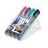 Kép 2/2 - Alkoholos marker készlet, 2-5 mm, vágott, STAEDTLER "Lumocolor® 350", 4 különböző szín
