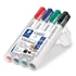 Kép 2/2 - Táblamarker készlet, 2-5 mm, vágott, STAEDTLER "Lumocolor® 351 B", 4 különböző szín